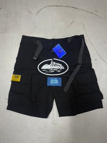 Corteiz Cargo Shorts - Black