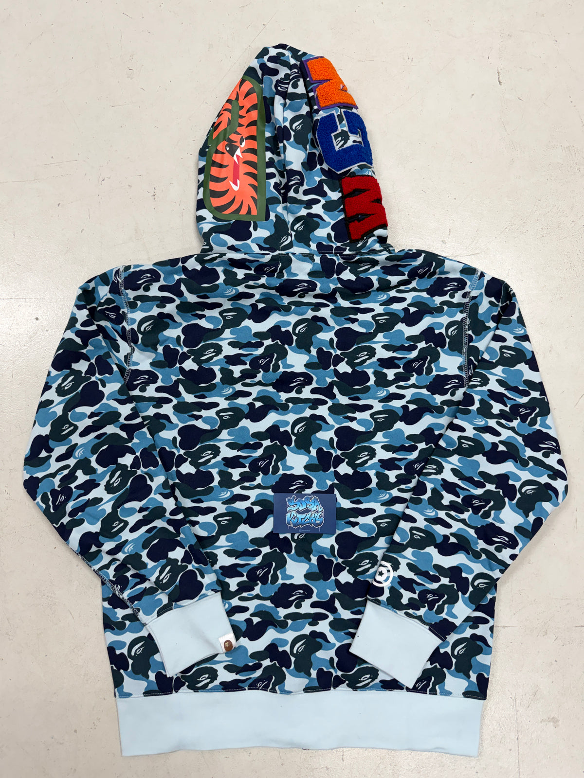 Bape Zip Up Hoodie - Light Blue