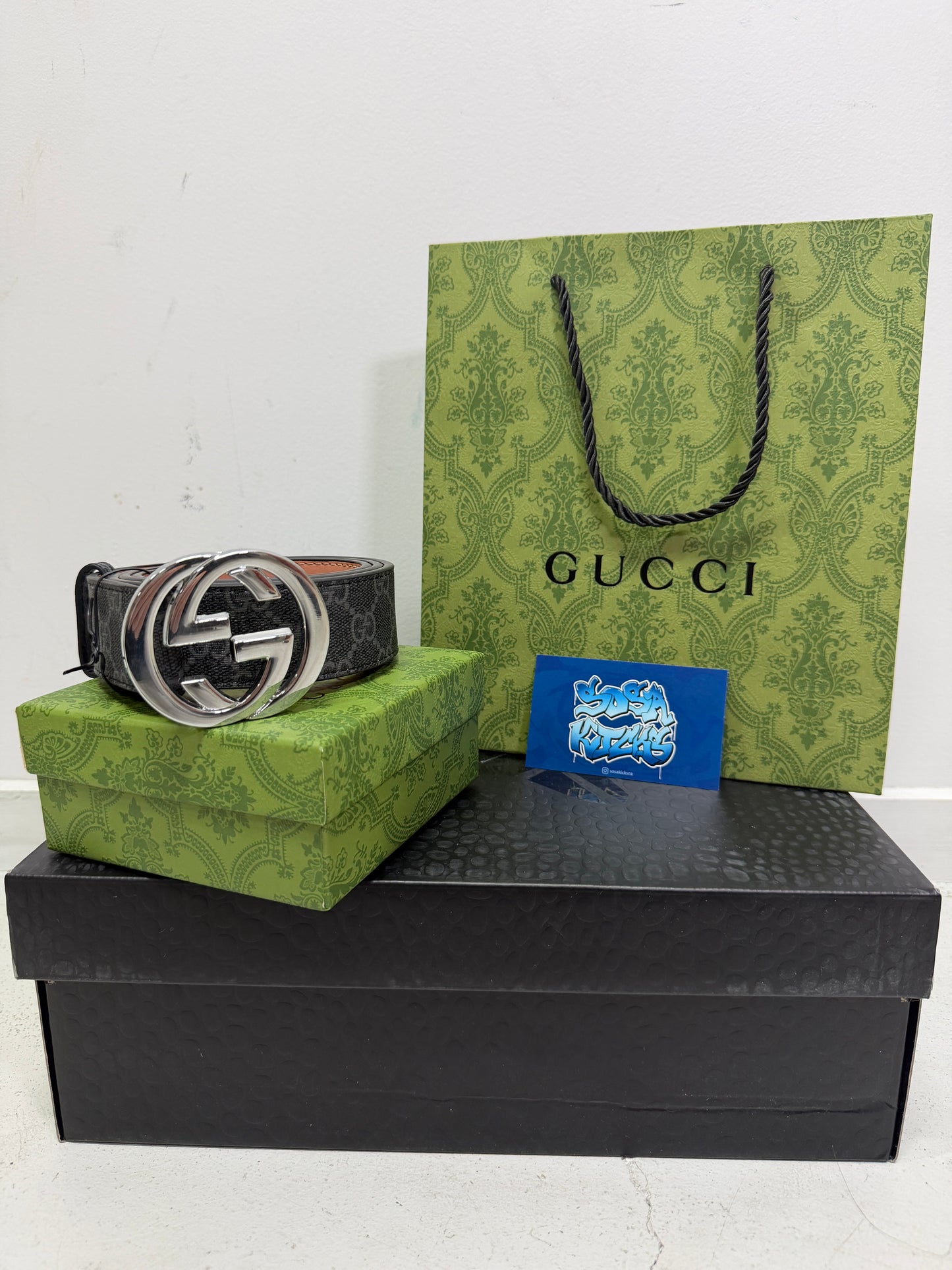 GC Black Silver Belt