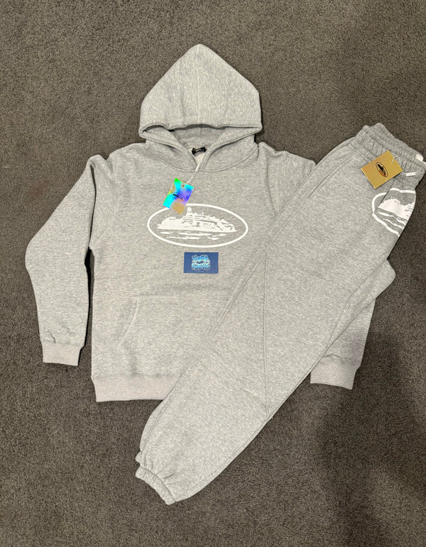 Corteiz Tracksuit - Grey White
