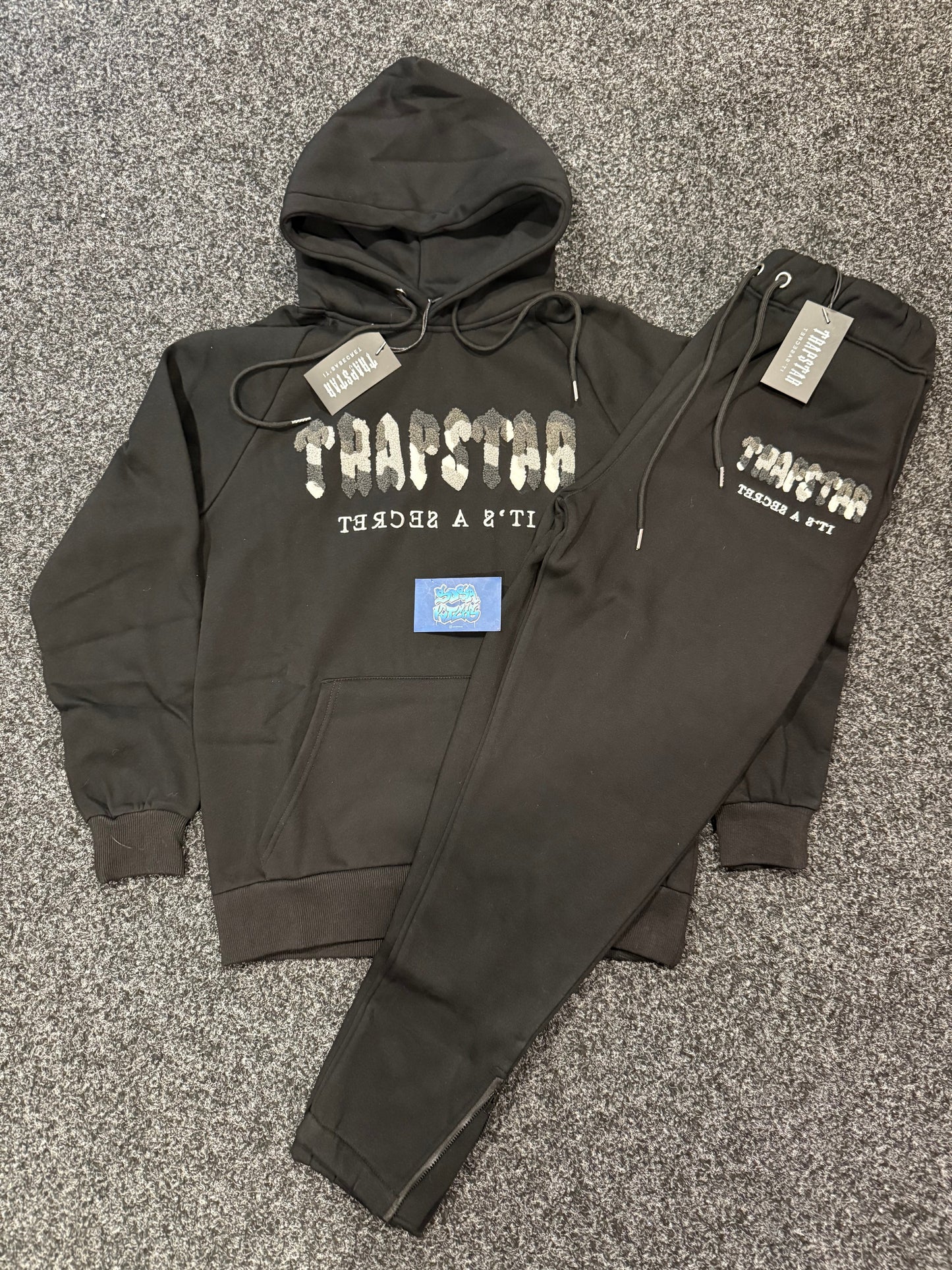 Trapstar Tracksuit - Black Logo Camo