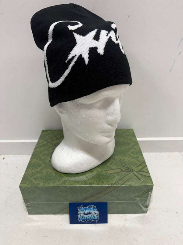 Corteiz Beanie - Black White