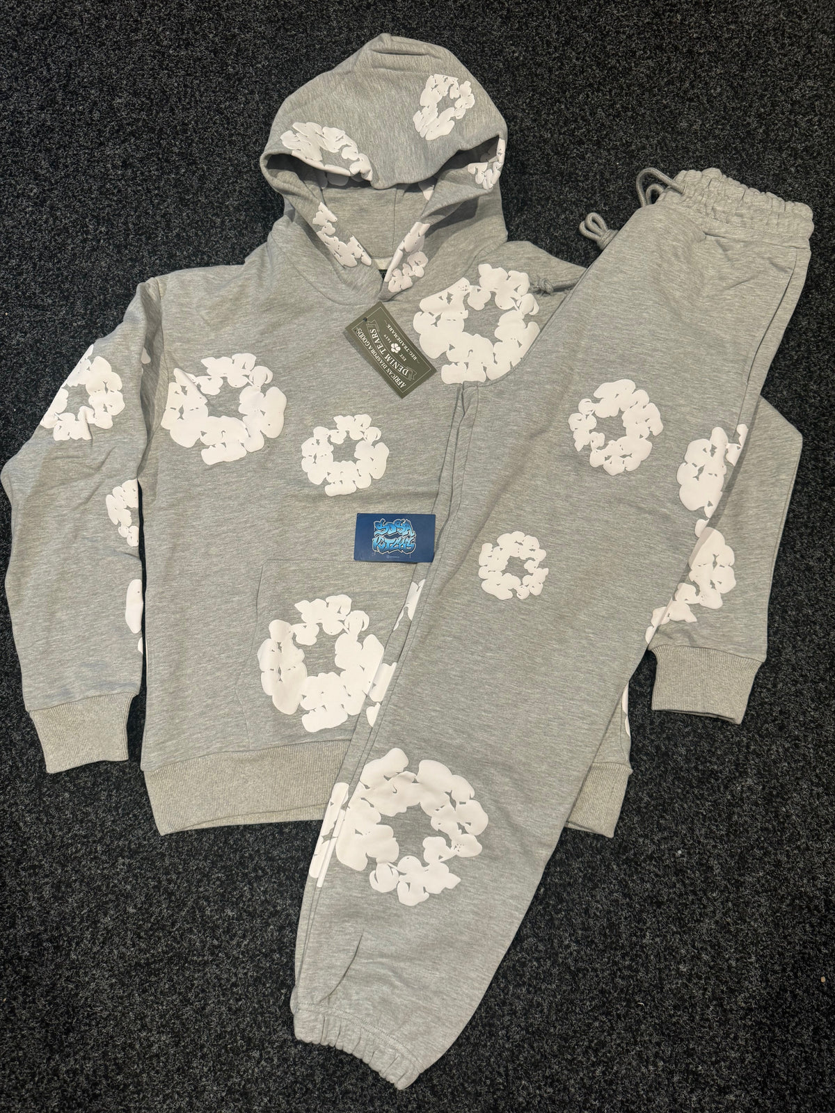 Denim Tears Tracksuit - Grey White