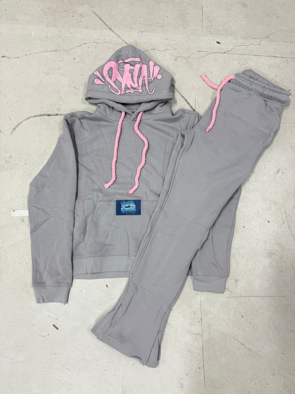 Syna Tracksuit - Grey Pink