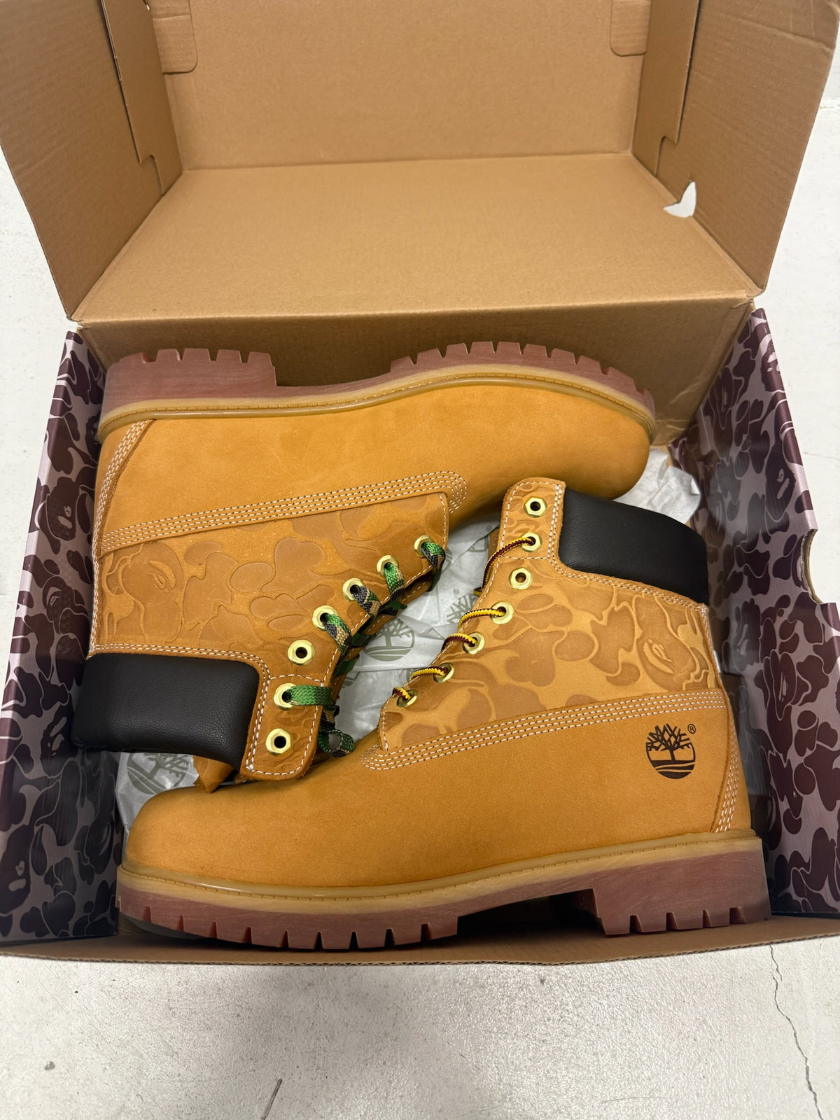 Timb 6 Inch Boot x Bape - Wheat