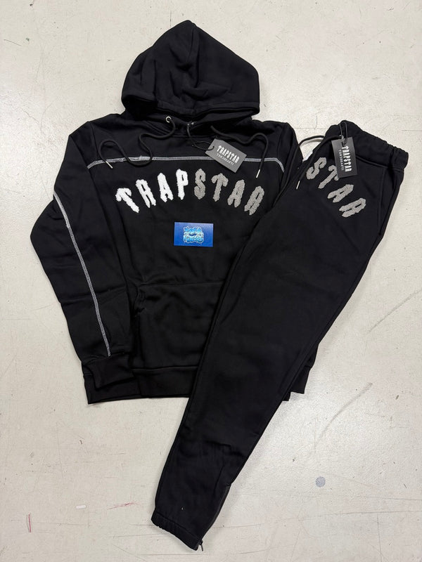 Trapstar Tracksuit - Black White Logo
