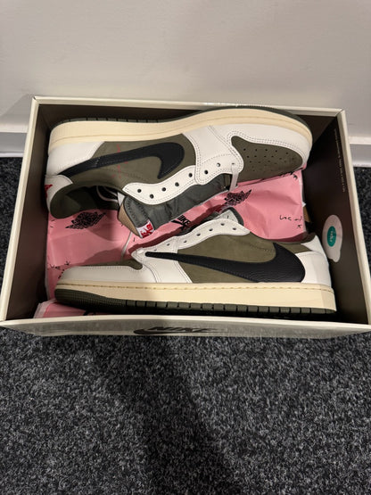 J1 Low x Travis Scott - Medium Olive