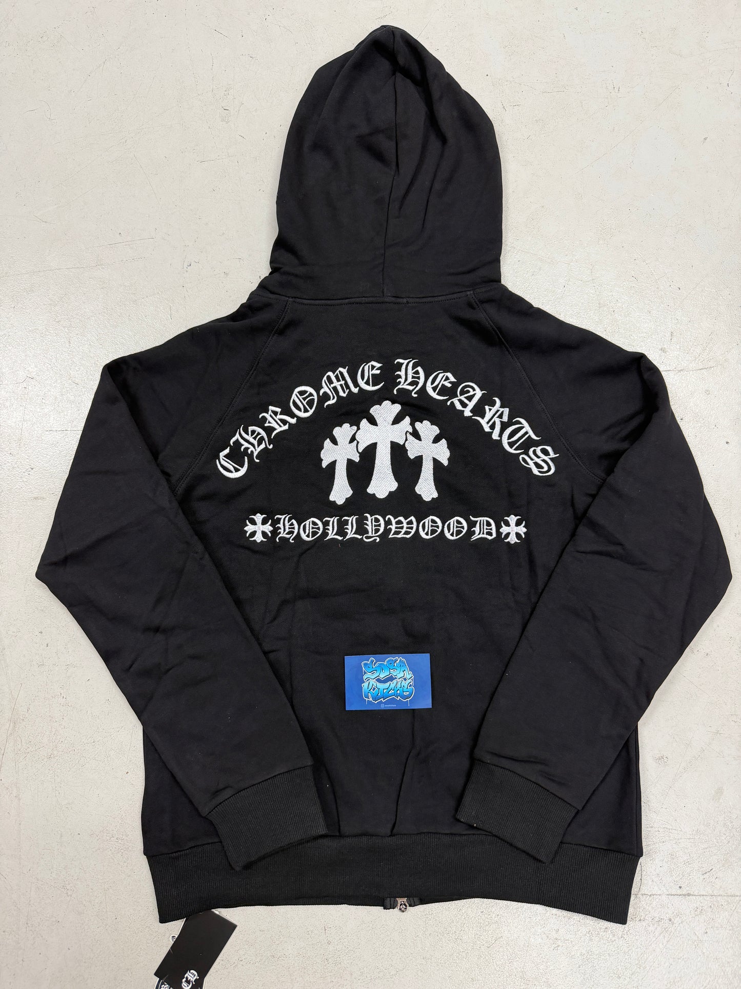 CH Zip Up Hoodie - Black 3 Cross
