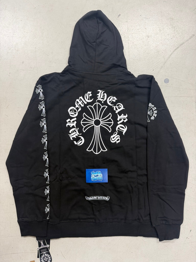 CH Zip Up Hoodie - Black Cross Logo