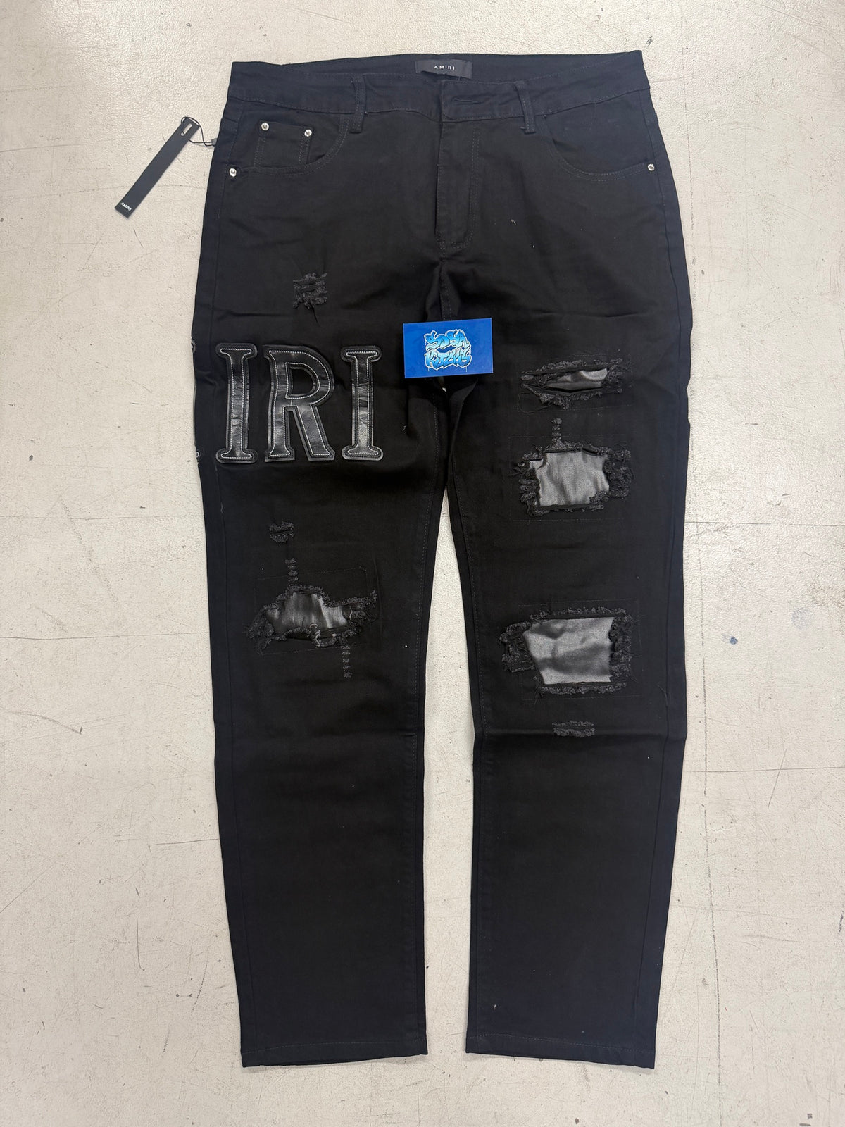 MIRI Jeans - Black Text