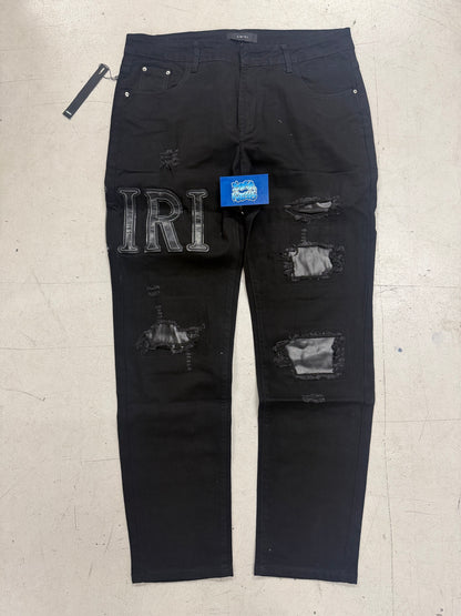 MIRI Jeans - Black Text