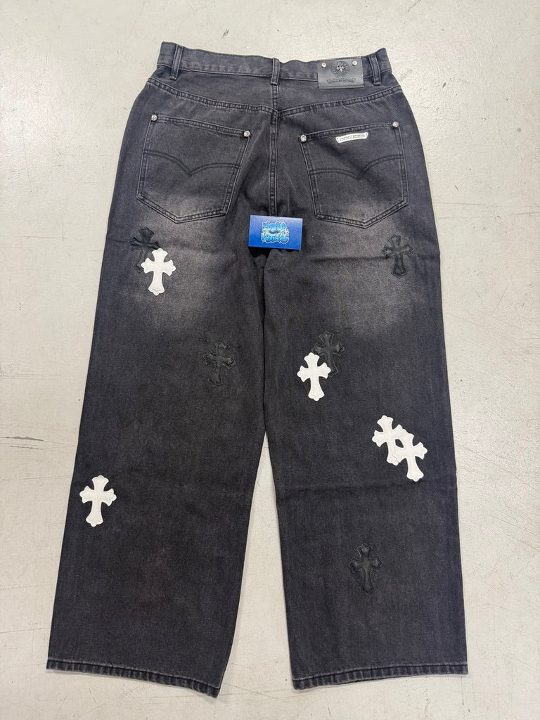 CH Jeans - Black Black White Cross 305