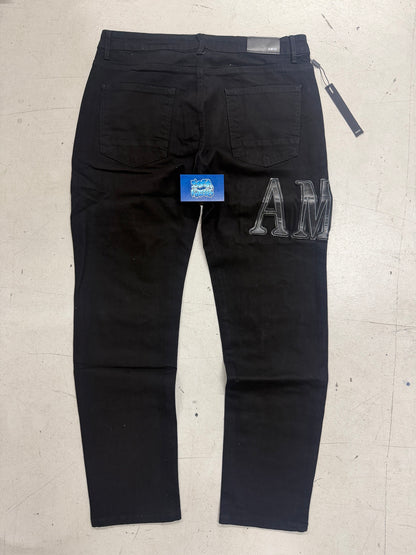 MIRI Jeans - Black Text