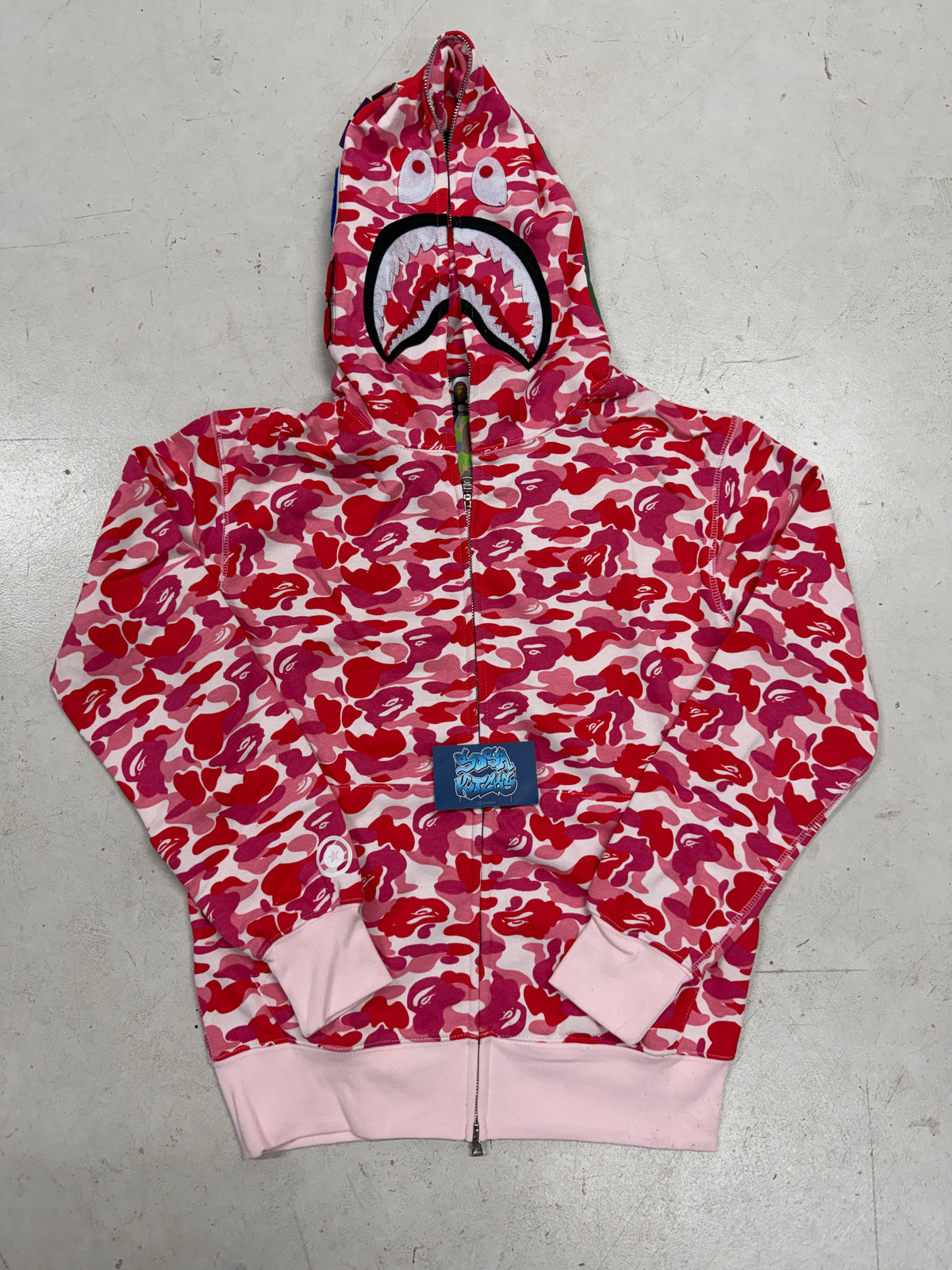 Bape Zip Up Hoodie - Pink