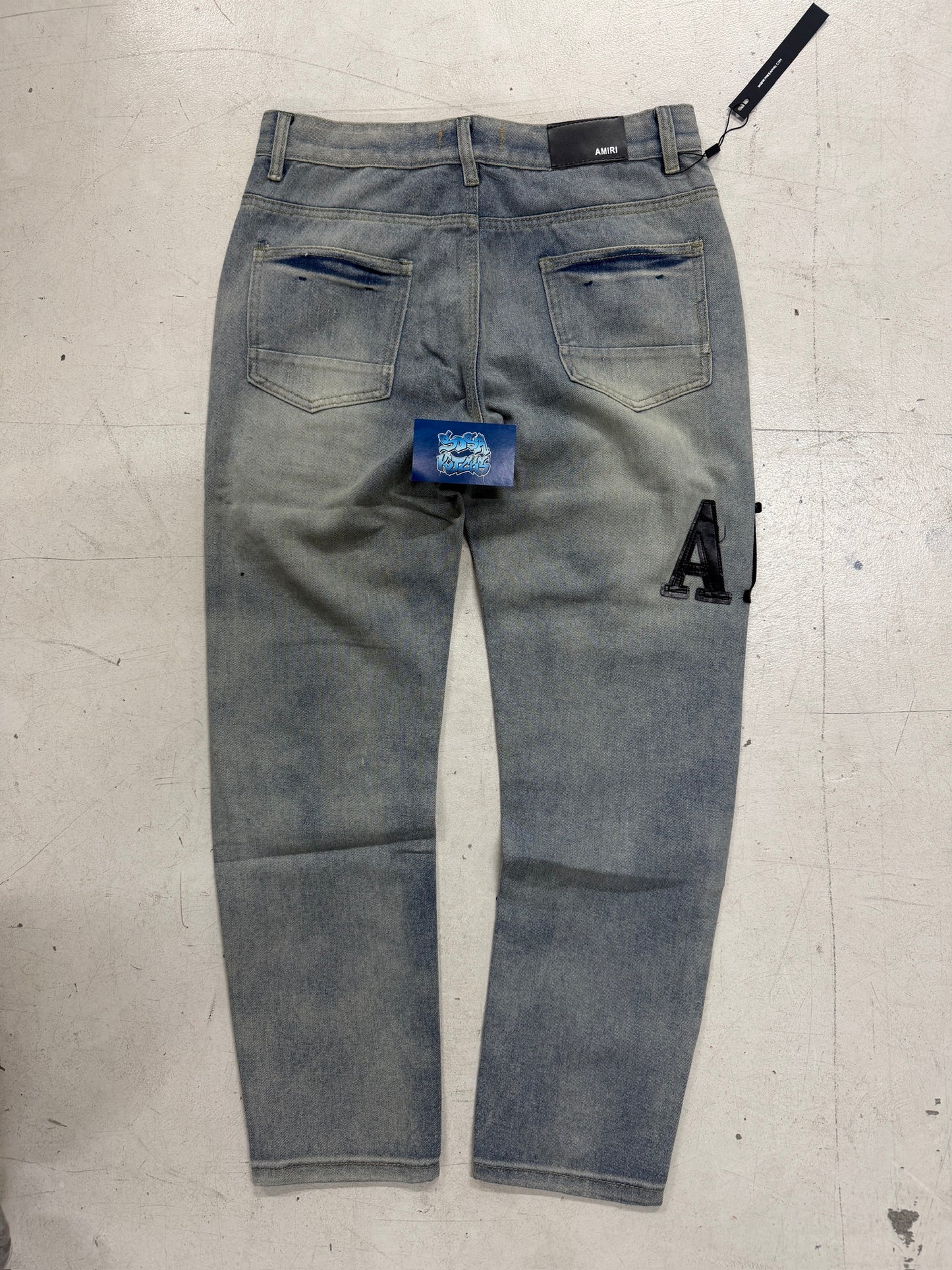 MIRI Jeans - Grey Text