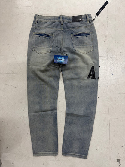 MIRI Jeans - Grey Text