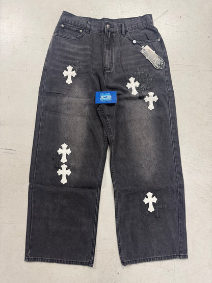 CH Jeans - Black Black White Cross 305