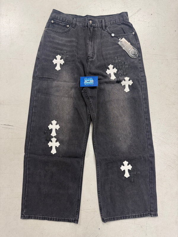 CH Jeans - Black Black White Cross 305