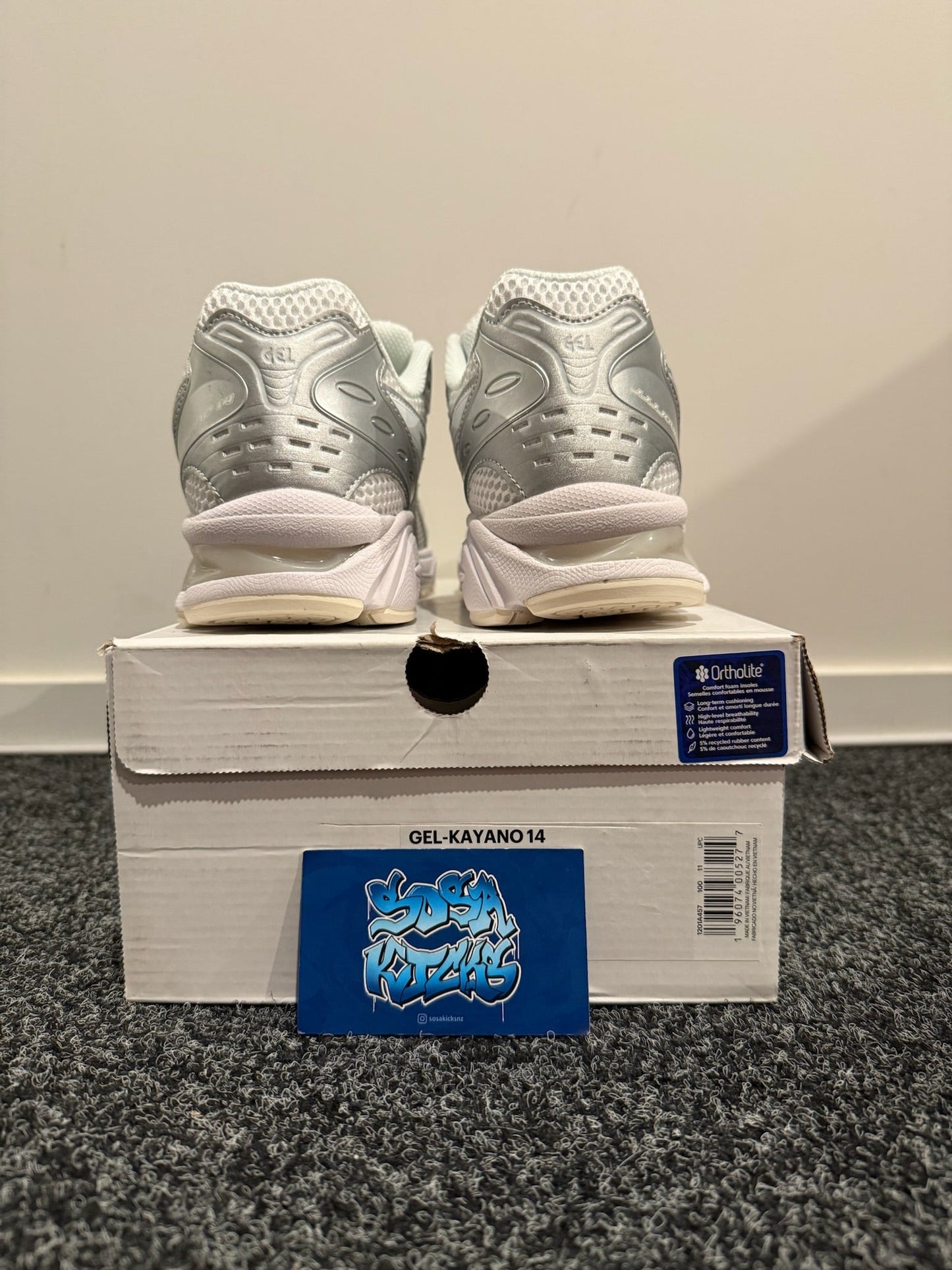 Gel Kayano 14 x jjjjound - Silver White