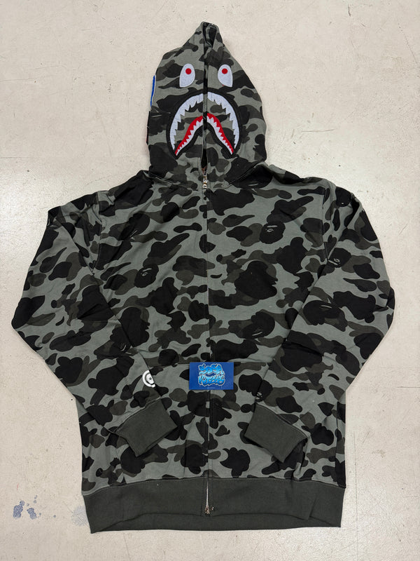 Bape Zip Up Hoodie - Black