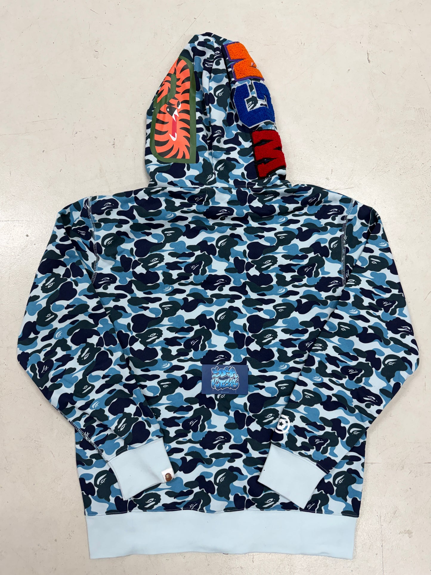 Bape Zip Up Hoodie - Light Blue