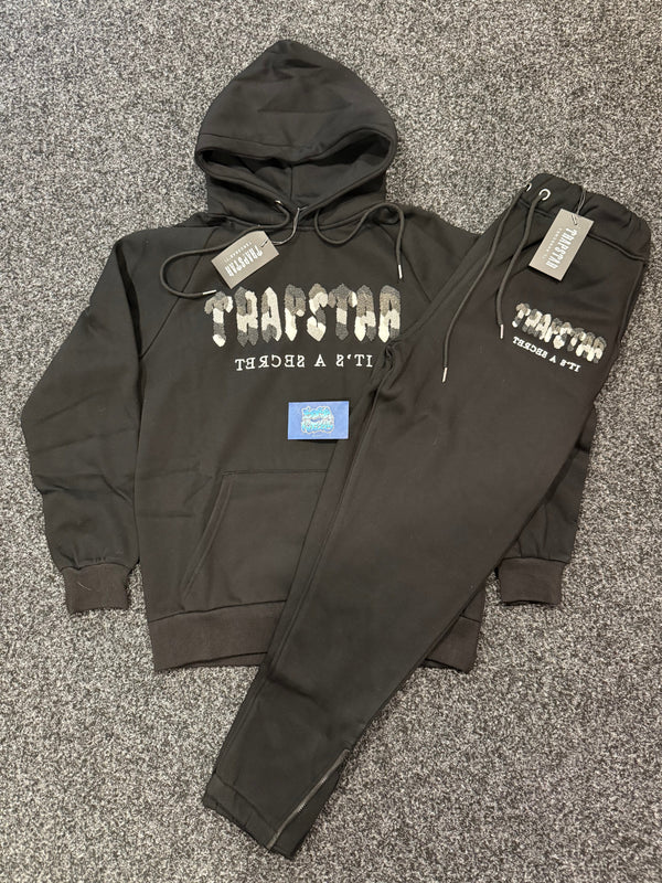 Trapstar Tracksuit - Black Logo Camo