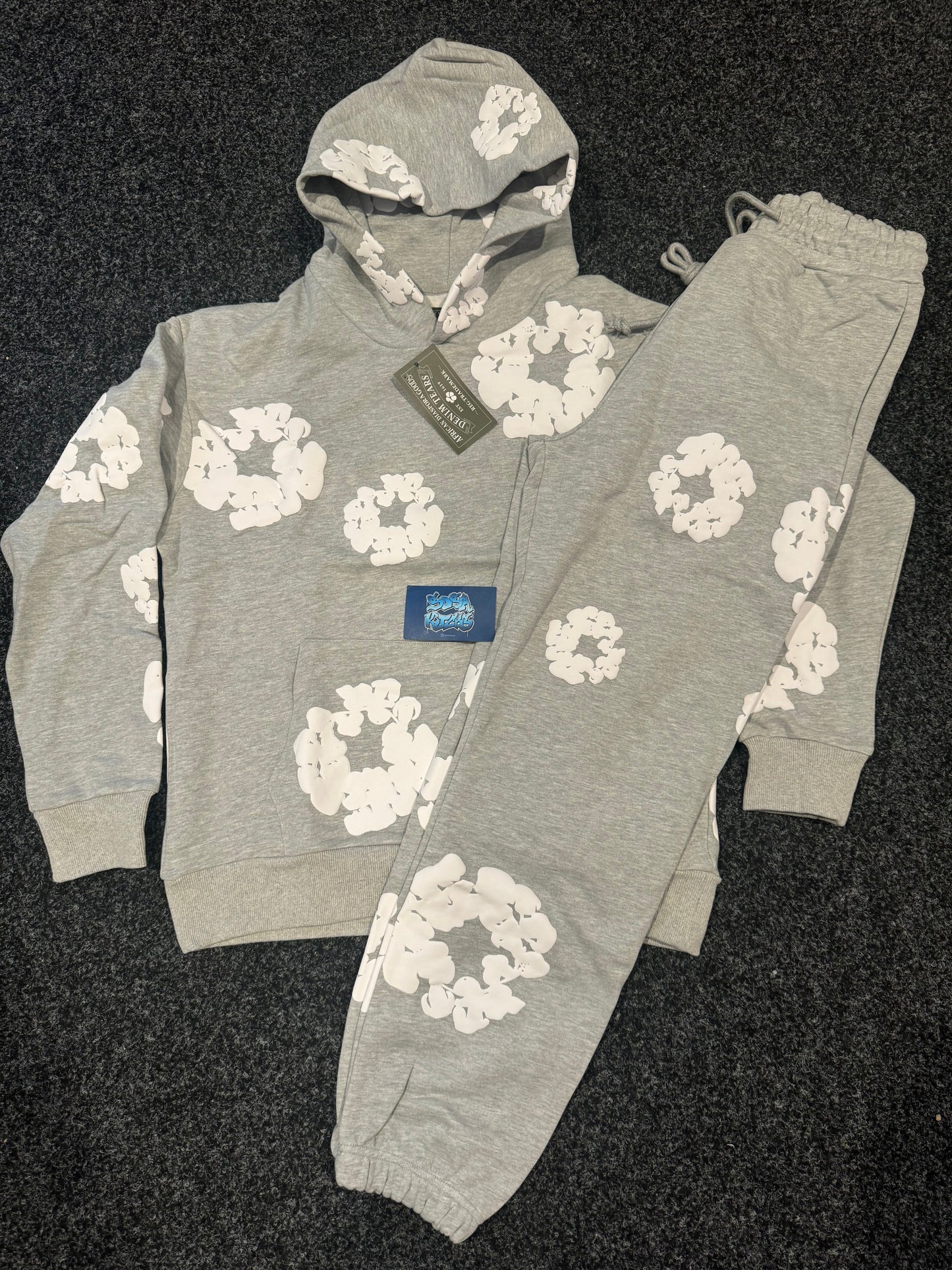 Denim Tears Tracksuit - Grey White