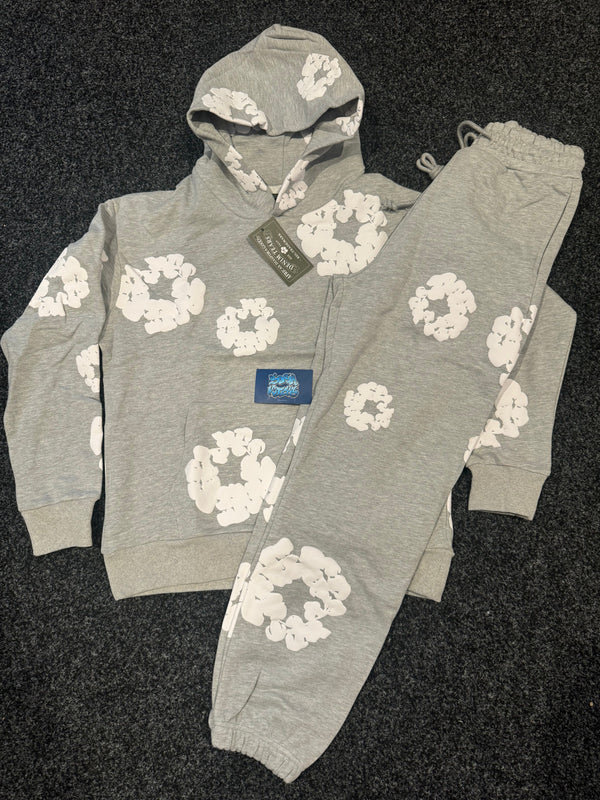 Denim Tears Tracksuit - Grey White
