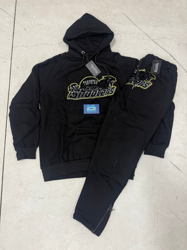 Trapstar Tracksuit - Black Yellow Shooters