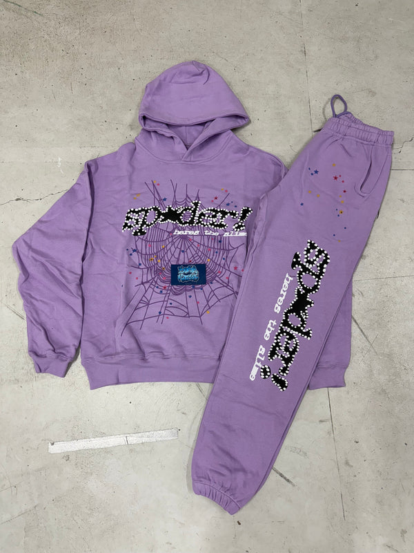 Sp5der Tracksuit - Purple