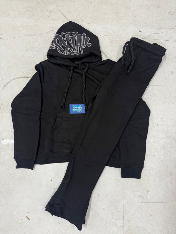 Syna Tracksuit - Black Grey