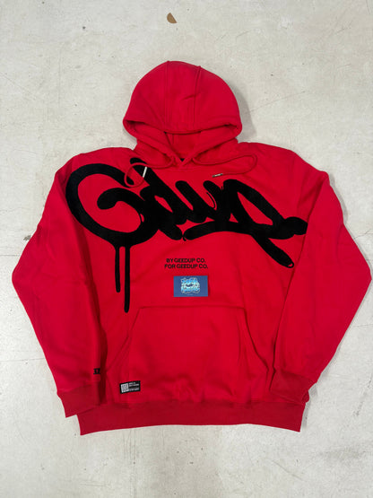 Geedup Handstyle Hoodie - Full Red