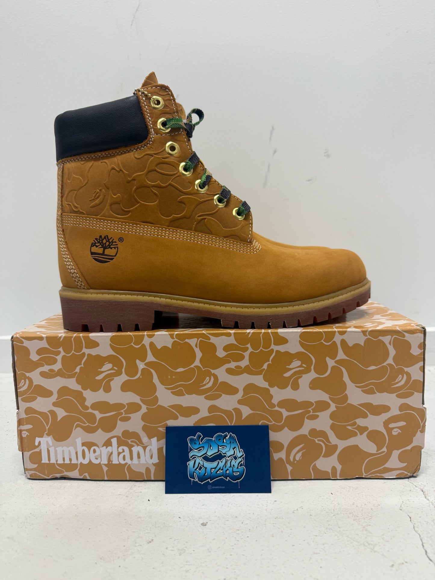 Timb 6 Inch Boot x Bape - Wheat